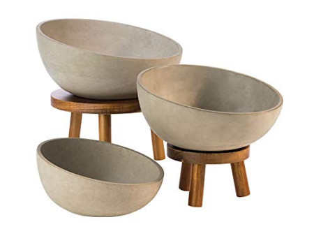APS Bol pour buffet ELEMENT, béton, 2,5 litres, gris
