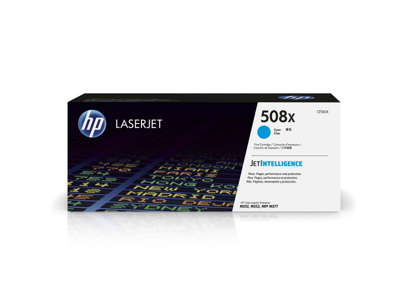 hp Toner hp 508X pour Color LaserJet 552dn, cyan