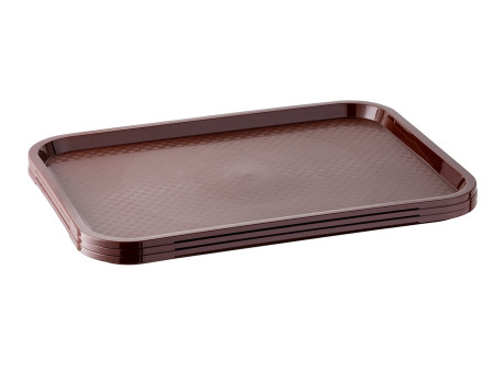 APS Plateau FAST FOOD, (L)450 x (P)355 mm, marron