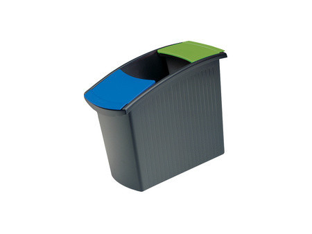 HAN Insert à déchets pour corbeille MONDO, noir/vert