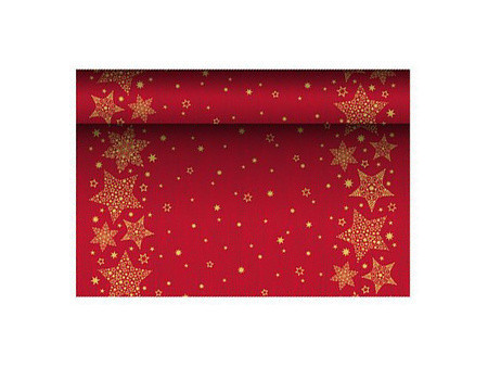 PAPSTAR Chemin de table pour Noël 'Christmas Shine', rouge