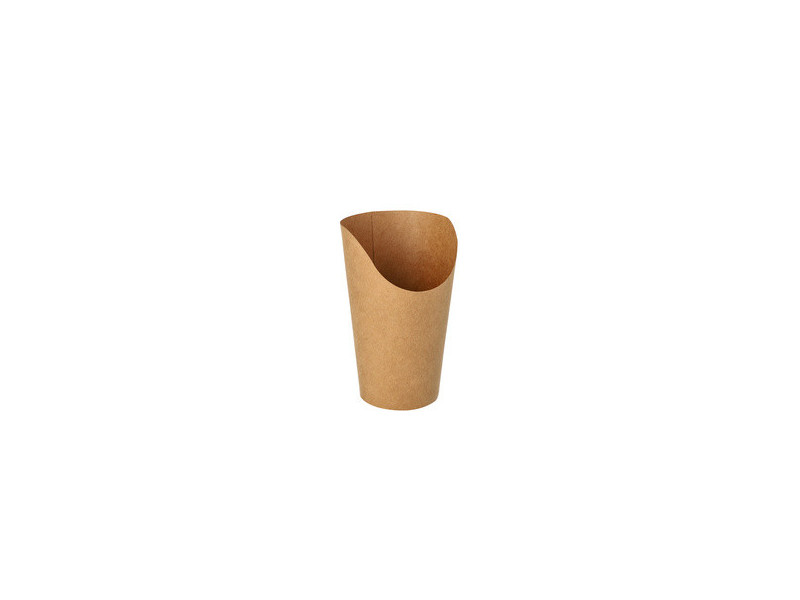 PAPSTAR Pot à wrap, rond, 470 ml, brun
