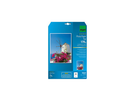 sigel papier photo jet d'encre Top, A4m, brillant, 125 g/m2