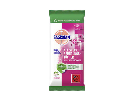 SAGROTAN Lingette nettoyante multi-usage Grenade & Limette