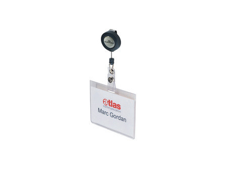 DURABLE Badge avec enrouleur, 90 x 60 mm
