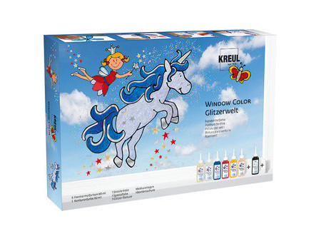 KREUL Window Color, kit monde pailleté