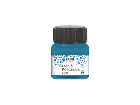 KREUL Peinture pour verre et porcelaine Clear, bleu eau