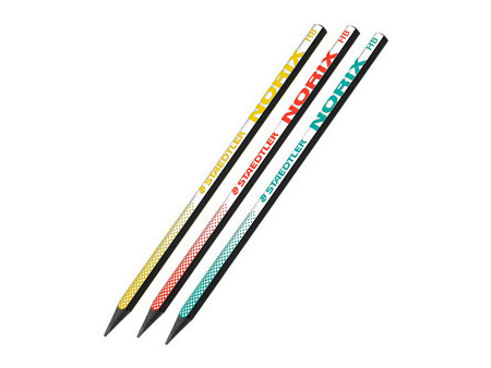 STAEDTLER Crayon de papier NORIX, HB, blister de 3