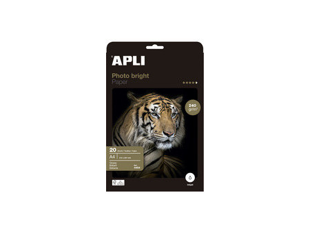 APLI Papier photo bright, A4, 240 g/m2, brillant