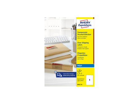 AVERY Zweckform Etiquette d'expédition transparente