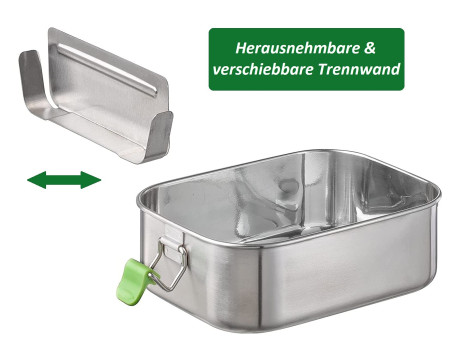 APS Boîte-repas LUNCHBUDDY L, acier inoyxdable, 1,1 litre