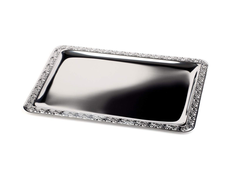APS Plateau 'MIEUX SERVI', (L)530 x (P)320 mm, argent