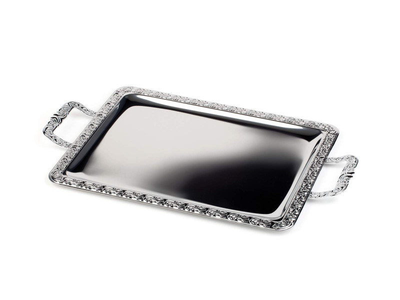 APS Plateau 'MIEUX SERVI', (L)600 x (P)360 mm, argent