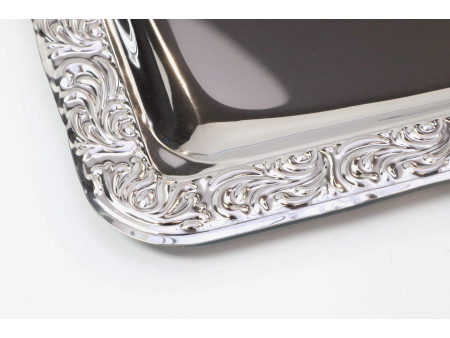 APS Plateau 'MIEUX SERVI', (L)600 x (P)360 mm, argent