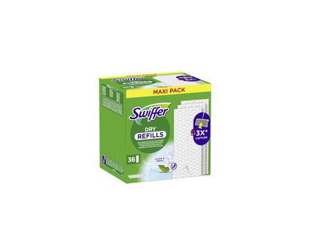 Swiffer Serpillère sèche au parfum febreze, pack de recharge
