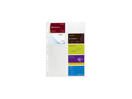 DURABLE Classeur à anneaux pour cartes de visite VISIFIX, A4
