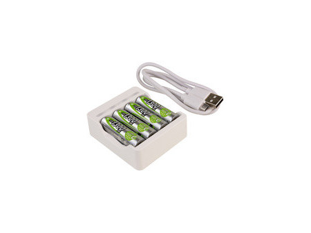 ANSMANN Chargeur de piles Basic IV, 4x piles AA 1.300 mAh