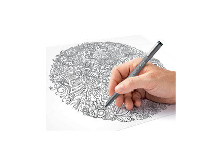 STAEDTLER Feutre à pigment, étui de 4, noir