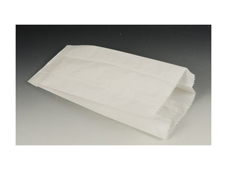 PAPSTAR Sachet à soufflet en papier, blanc