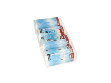 STARPAK Sac poubelle HDPE, 60 litres, blanc