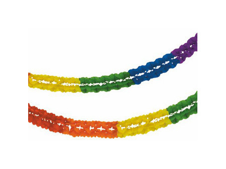 PAPSTAR Guirlande pour grande salle 'Rainbow', 250 mm