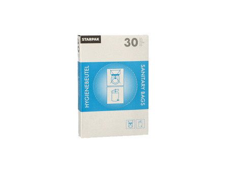 STARPAK Sachet hygiénique en PE, non imprimé, blanc