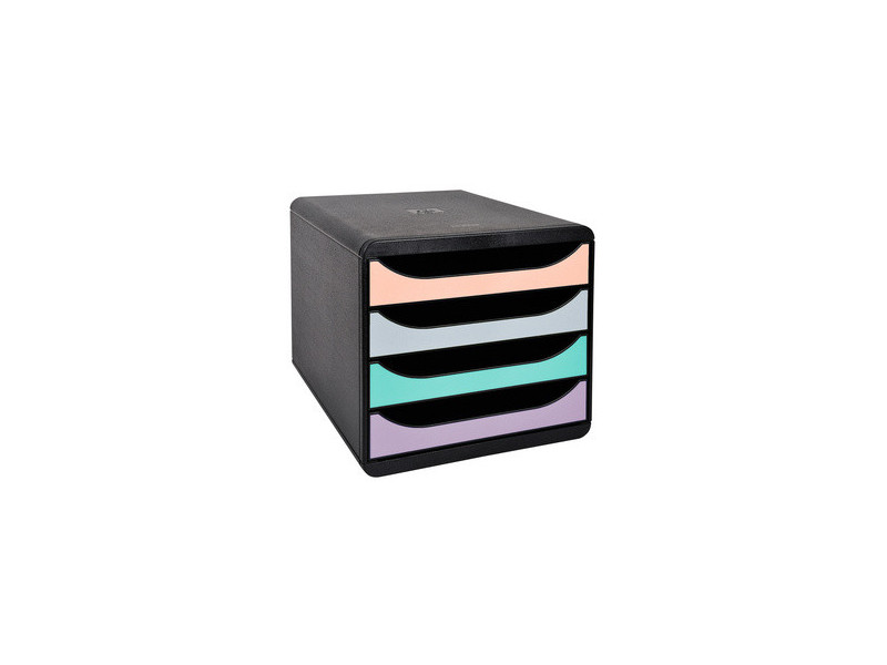 EXACOMPTA Module de classement BIG-BOX Aquarel, 4 tiroirs