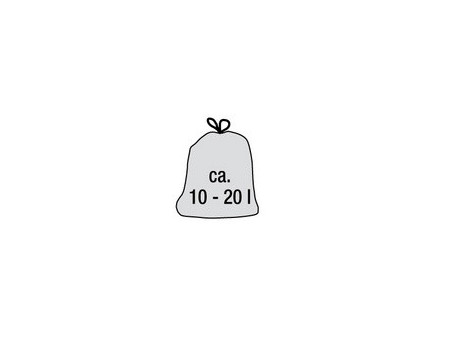 swirl Sac poubelle à poignée, 10 litres, transparent