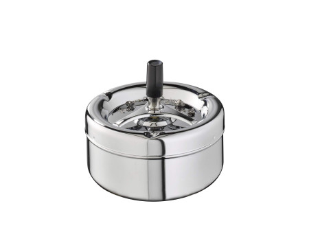 APS Cendrier rotatif PUSH, argent