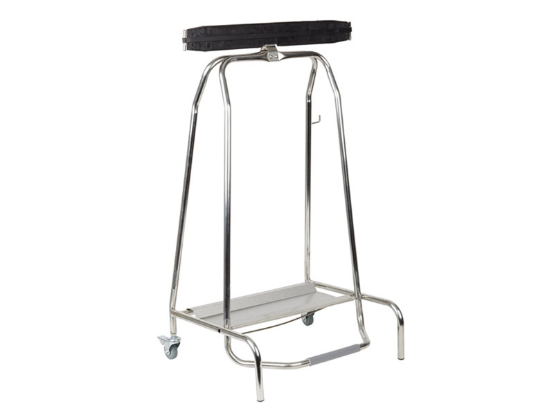 APS Support de sac poubelle QUICKSTEP, 120 litres, argent