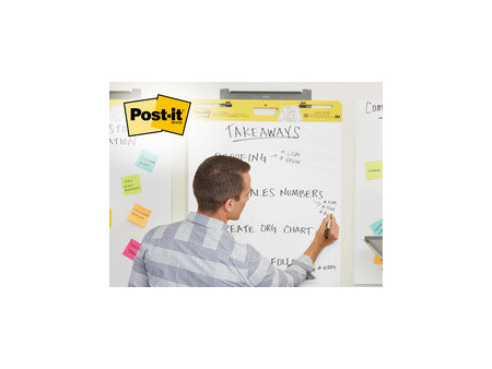 Post-it Bloc de conférence 'Wall Pad', 508 x 584 mm, blanc