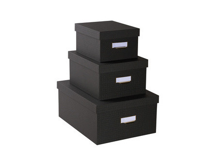 EXACOMPTA Lot de 3 boîtes gigogne Office by Me, beige
