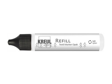 KREUL Recharge pour feutre textile Opak, 25 ml, noir