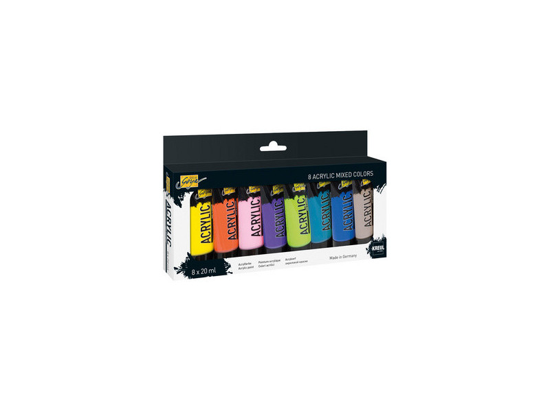 KREUL Peinture acrylique SOLO Goya Acrylic, 20 ml, set de 8