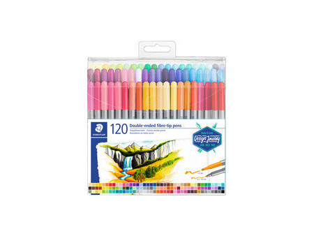 STAEDTLER Feutre double pointe Design Journey, étui de 120