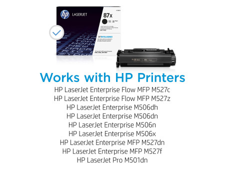 hp Toner 87X pour hp LaserJet Enterprise M-506, noir, HC