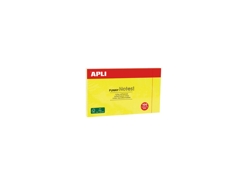 APLI Notes adhésives 'FUNNY Notes!', 75 x 75 mm, rose fluo