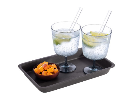 APS Plateau LEVANTE, (L)265 x (P)160 mm, gris-noir