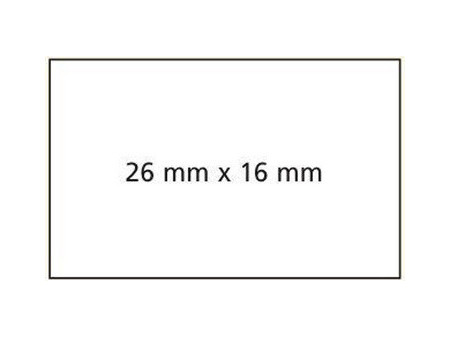 APLI Etiquette pour pince à étiqueter, 26 x 16 mm, jaune