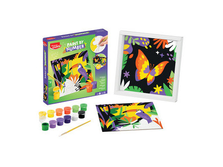 Maped Creativ Coffret de peinture au numéro Toucan/Papillon