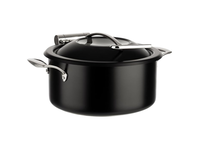 APS Set chafing dish, 4 pièces, acier inoxydable noir