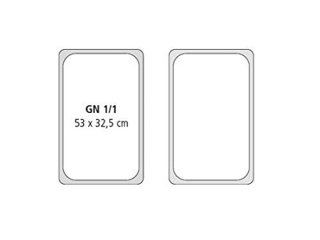 APS Récipient GN 1/1, (L)530 x (P)325 x (H)65 mm