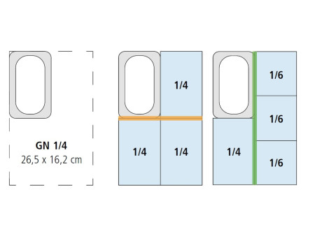 APS Récipient GN 1/4, (L)265 x (P)162 x (H)100 mm
