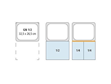 APS Récipient GN 1/2, (L)325 x (P)265 x (H)200 mm
