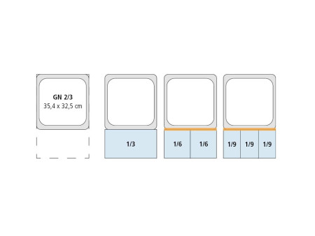 APS Récipient GN 1/3, (L)325 x (P)176 x (H)65 mm