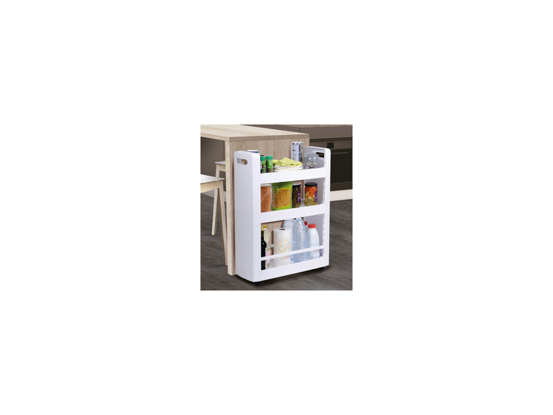 EDA Desserte mobile MOBILO, 3 tablettes, PP, anthracite