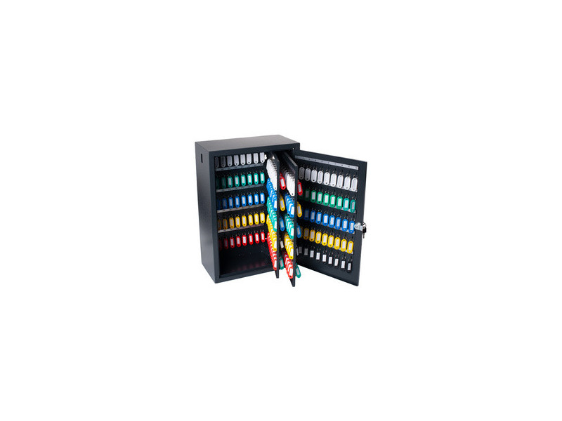 pavo Armoire à clés Deluxe, pour 100 clés, gris foncé
