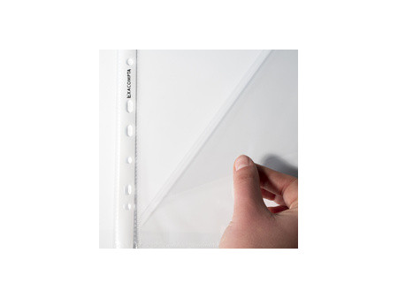 EXACOMPTA Pochette perforée, A4, PP, transparent
