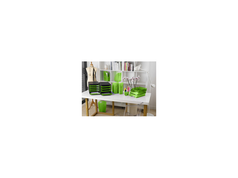 EXACOMPTA Corbeille à papier ECOBIN, 15 litres, vert pomme