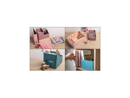 EXACOMPTA Boîte de rangement Smart Case Maxi, vieux rose
